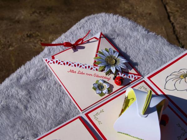 Explosionsbox zum Geburtstag, Explosion box for a birthday